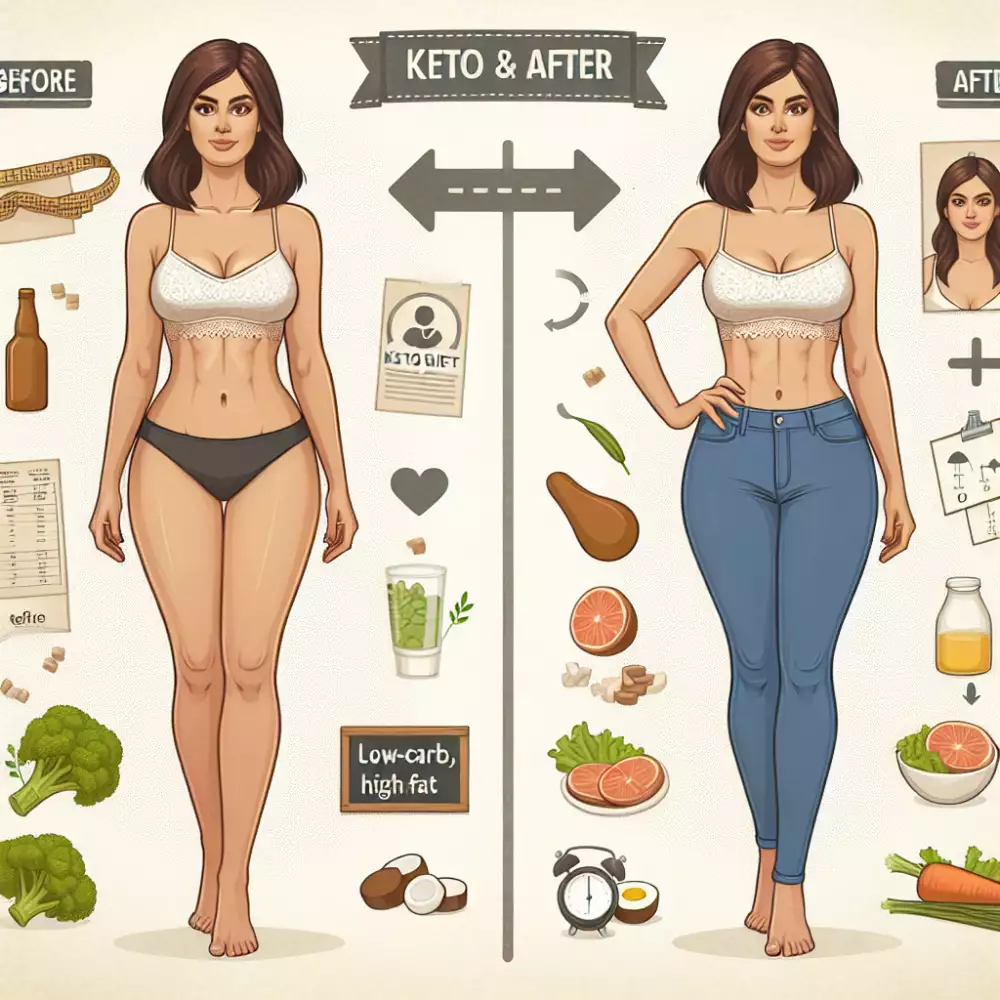 keto dieta před a po