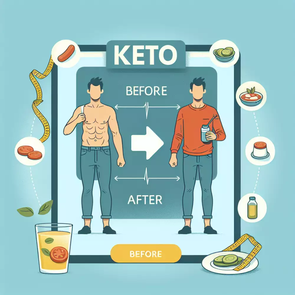 keto dieta před a po